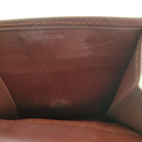 Cartier Vintage Mini Coin Case Holder Wallet Bordeaux Leather Small Red Burgundy - Picture 6 of 9